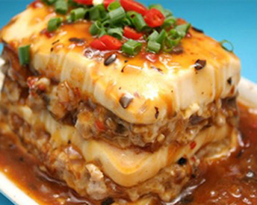 Đậu hấp 3 tầng sốt chua ngọt